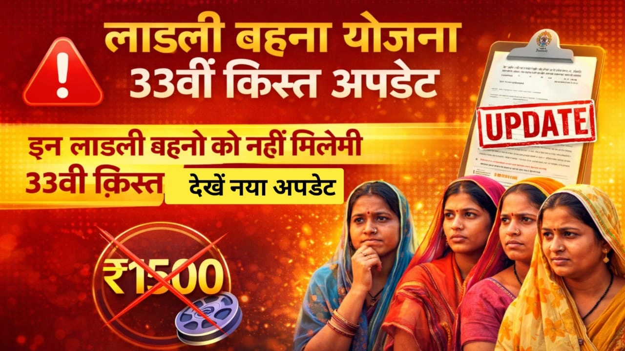 Ladli Behna Yojana 33rd installment Update